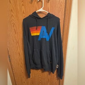 Aviator Nation Logo Hooded Sweatshirt Large Women's